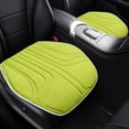 thumbnail image 5 of Btomtd Breathable Leather and Velvet Car Seat Cushion Half Pack Style Chair Cushion Cover Soft and Cozy Automotive Seat Pad - 23.22x18.11 inch, Green, 5 of 6
