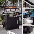 thumbnail image 6 of 39.5" Outdoor Grill Cart with Slide-Out Middle Shelf and Stainless Steel Top, Waterproof Cover Included, 6 of 8
