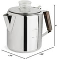 thumbnail image 2 of Rapid Brew Stainless Steel Stovetop Coffee Percolator, 2-6 Cup, 2 of 8
