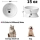 thumbnail image 2 of Elevated Cat Food Bowl, Raised Pet Food And Water Bowl, Cat And Small Dog Bowl, Tilted Ceramic Cat Water Bowl No Spill,15oz, 2 of 4