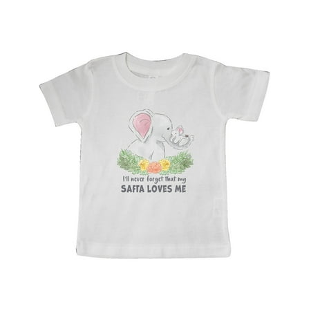 

Inktastic I ll Never Forget That My Safta Loves Me with Cute Elephants Gift Baby Boy or Baby Girl T-Shirt