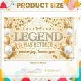 thumbnail image 2 of Gold Glitter Retirement Banner White Balloons Legend Retirement Display Golden Banners Star Decorations Pension Party Backdrop for Retirement Party Farewell Gathering Pension Celebration, 2 of 8