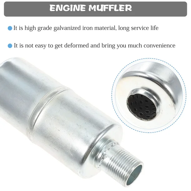 Metal Threaded Lawn Mower Exhaust Muffler Replacement Durable Garden Engine Part Walmart