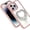 Pink, variant on XPM for iPhone 14 Pro Max (6.7") Phone Case, Angel Hearts Glitter Shimmer Diamond Edge Hybrid Drop Protection Shockproof Design Cover for iPhone 14 Pro Max (Beige)