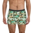 thumbnail image 1 of Balery Colorful Hawaii Palms Calzoncillos bóxer para hombre, ropa interior de algodón suave y transpirable con cinturilla de nailon-X-Large, 1 of 5