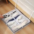thumbnail image 3 of Shoreew Adjustable Shoe Organizer Space Saving Shoe Bin Large Capacity Foldable Design Shoe Storage Container with Zippers, 3 of 6