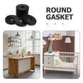 thumbnail image 3 of WEAVILUX Set of 12 PVC Caster Cups for Noise Reduction, Shock Absorbing Floor Protectors, Ideal for Home Use, 3 of 8