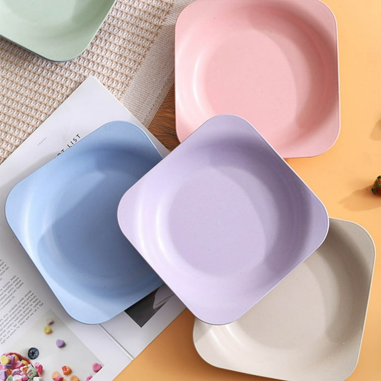 1pcs Square Round BottomDinner Plates Fruit Tray,Home Living Room