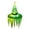 A, variant on Hanging Witch Hats With Lights Halloween Decorations Glowing LED Floating Witch Hat With Jagged Brim Outdoor Yard Porch Party Decoration