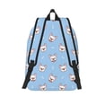 thumbnail image 2 of Lsque French Bulldog Head Pattern Canvas Daypack, Durable Backpack, High-quality Versatile Backpack,Vintage Compact Backpack-Small, 2 of 6