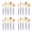 Blue Gold, variant on Silverware Set with blue handle, 20-Piece Stainless Steel Flatware Set, Kitchen Utensil Set Service for 4, Tableware Cutlery Set for Home and Restaurant, Satin Finish, Dishwasher Safe