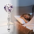 thumbnail image 4 of 14 Inch Wall Clock Battery Operated Silent Clock Decorative for Office, Kitchen, Outdoor, Living Room，Purple Flower Abstract Lovely, 4 of 4
