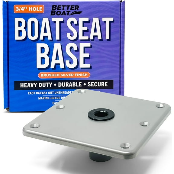Boat Seat Pedestal Base Plate Boat Seat Base Aluminum Boat Seat Mount 7" x 7" Jon Boat Seat Pedestal