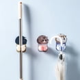 thumbnail image 2 of CNKOO 2pcs Wall Mount Hook Mop Storage Rack Viscose Strong Hook, 2 of 5