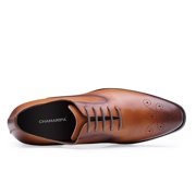 CMR CHAMARIPA Men's Elevator Shoes Oxford Dress Shoes For Men Taller 7CM / 2.76 Inches