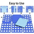 thumbnail image 7 of MaPinKa Shirts Clothes Folder - T Shirt Folding Board, Easy and Fast for Kid and Adult to Fold Clothes - Shirt Folder Laundry Organizer Blue, 7 of 7