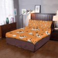 thumbnail image 4 of Juego de ropa de cama ABPHQTO 3 piezas Funda nórdica naranja perro dibujos animados, 4 of 4