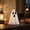 B, variant on Halloween Standing Ghost Decoration, Fabric Tabletop Ornament With Witch Hat, Fall Harvest Shelf Mantel Accent, Holiday Party Home Display, Seasonal Decorative Centerpiece Collectible