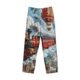 thumbnail image 6 of Daiia Red Train Hot Air Balloon Men's Sleep Pant with Pockets and Drawstring,Pajama Pants-Large, 6 of 9