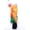 Orange, variant on Kats'N Us 6 Inch Shake'N Squeak Bouncy Parrot Cat Toy - White, Multi-Colored