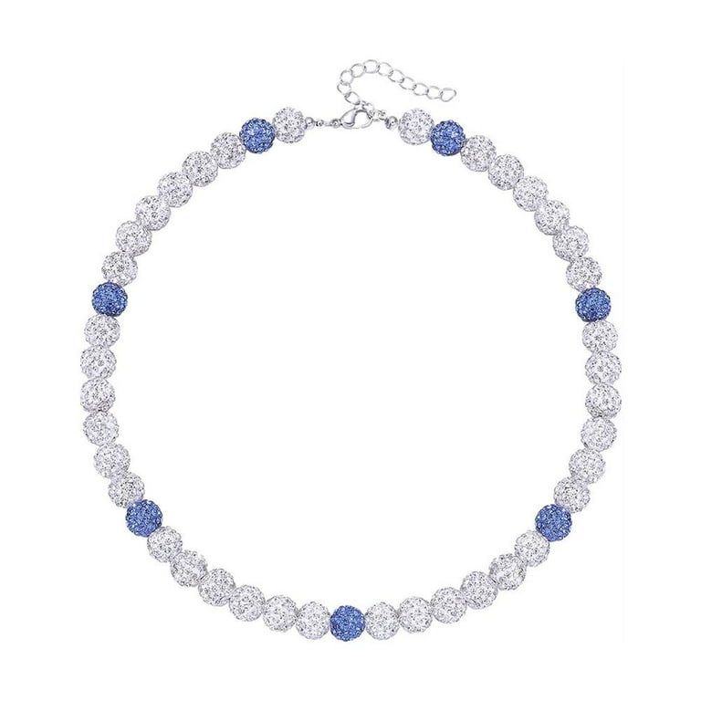 Hip Hop Beads Ball Chain Necklace Bracelets Zircon Women