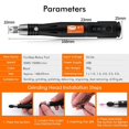 thumbnail image 4 of 161Pcs Electric Micro Engraver Pen Engraving Tools Kit Mini DIY Metal Glass Wood, 4 of 5