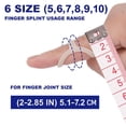 thumbnail image 4 of Finger Splint Soft Home, paquete de 6 unidades, resistente al agua para la artritis, 4 of 8