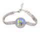 thumbnail image 1 of Soy de República Centroafricana Pulsera de tobillera de cadena de tenis, joyería de diamantes, 1 of 3