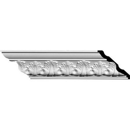 3 1/8"H x 3 1/2"P x 4 3/4"F x 94 1/2"L Legacy Acanthus Leaf Crown Moulding