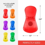 Best Brands Clipn Magnetic Bag Clips 6-pack, Multicolor