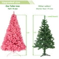 thumbnail image 6 of Enyopro 6 FT Artificial Christmas Tree, Unlit Pink Christmas Pine Tree with 1000 Branch Tips and Sturdy Metal Stand, Full Lush Holiday Tree for Home, Office, Store, and Party Decoration, 6 of 8