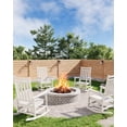 thumbnail image 4 of QinaQin 1PC Rocking Chair Outdoor, High Back Porch Rocker, White, 4 of 7