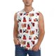 thumbnail image 1 of Balery Cute Cat And Christmas Gift Camisetas sin mangas para hombre, absorbe la humedad y protege contra el mal olor.-Large, 1 of 7