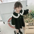 thumbnail image 6 of Baby Puff Sleeve Dress Autumn Cycle Neck Long Dress Pilling Resistant Toddler 2-7Y Skin Friendly Girl Dresses Clothes, 6 of 9