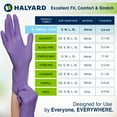 thumbnail image 7 of HALYARD PURPLE NITRILE-XTRA Exam Gloves, Sterile (Individually Wrapped), Powder-Free, 5.9 mil, 12 Inches, Purple, X-Large, 14263 (Box of 100/50 Pairs), 7 of 7