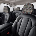 thumbnail image 7 of Renewold Car Seat Cover Full Set for Women Men, with Cup Coasters Steering Wheel Protector Handbrake Gear Shift Knob Headrest Cover Auto Decor, Set of 11, Southwest American Tribal Dark Blue Red, 7 of 7