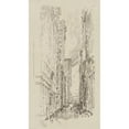 thumbnail image 2 of Joseph Pennell 12x18 Black Ornate Wood Framed Double Matted Museum Art Print Titled - William Street (1905), 2 of 5