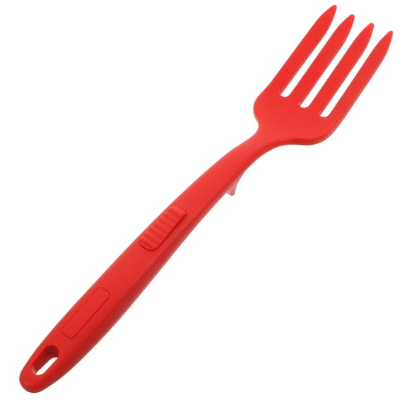 HEANUJJ Cooking Fork For Non Stick Pans Silicone Heat Resistant Utensil 1Pack