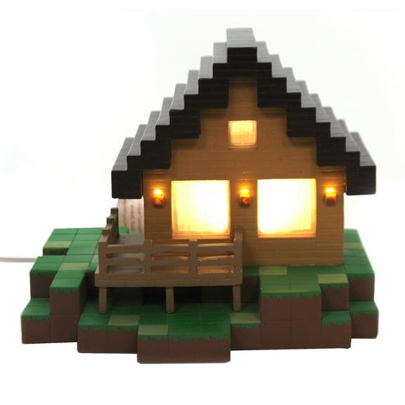 Minecraft House - 6.25 Inch, Polyresin - Usb Cord & Usb Adapter 6004992