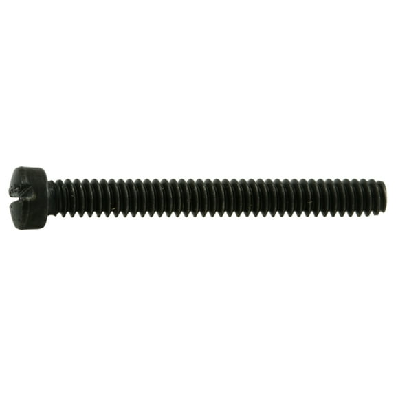 #4-40 x 1" Black Oxide Slotted Fillister Head Gun Screws (6 pcs.)
