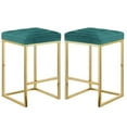 thumbnail image 1 of Pipe II- Tabouret de Comptoir de Couleur Verte - Lot de 2, 1 of 4