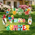 thumbnail image 1 of 10 Pieces Summer Party Yard Sign Summer Garden Sign Gnomes Beach Sign Summer Yard Decorations Hello Summer Yard Sign for Garden and Beach Pool Summer Party Supplies, 1 of 8