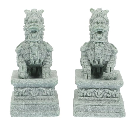 TITINICE Elegant Grey Stone Lion Craft for Fish Tank Aquarium Landscape