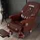 thumbnail image 4 of Leather Bedroom Recliner Chair Swivel Executive Lounge Designer Rolling Chair Conference Pedicure Silla De Oficina Luxury Stools My Lux Decor Round, 4 of 16