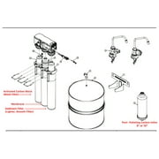 Culligan AC-30 AC 30 RO Filter Set Membrane Reverse Osmosis System with 3/8 Inline