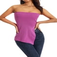 thumbnail image 4 of Été Décolleté Bandeau Tube Tops Casual Femmes Sans Manches Dos Bustier Tops Rue Parti Club, 4 of 7