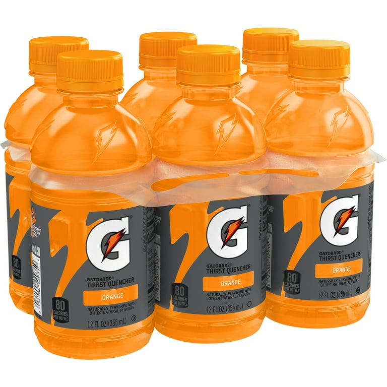 Gatorade Thirst Quencher Orange Sports Drink, 12 fl oz, 6