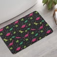 thumbnail image 2 of Colorful Dinosaurs Plants Pattern Bathroom Rugs Mat,Non Slip Microfiber Bathroom Rug,Rubber Backing,Soft Bathroom Mats for Bathroom Floor,Tub and Shower,17x27in(43x68cm), 2 of 5