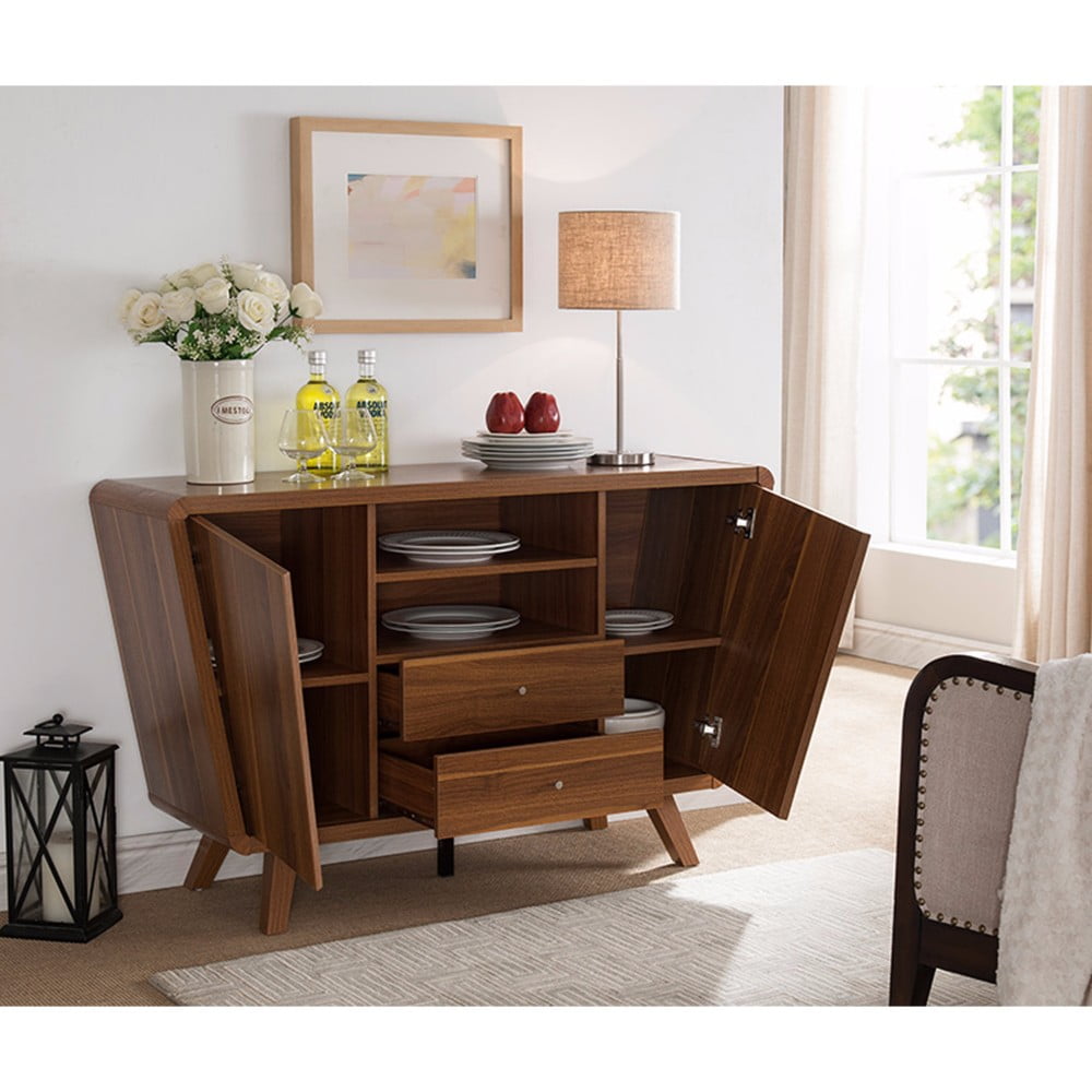 Alluring Buffet Table With Roomy Cabinets