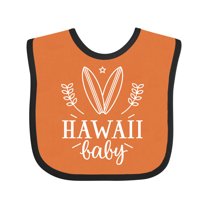 Inktastic Hawaii Baby Surfing Boys or Girls Baby Bib